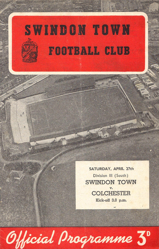 <b>Saturday, April 27, 1957</b><br />vs. Colchester United (Home)
